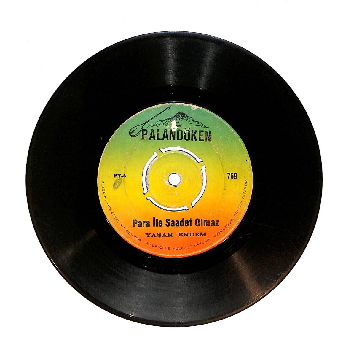Yaşar Erdem - Zehirledin Beni / Para İle Saadet Olmaz (10/7) PLK24285 - 2