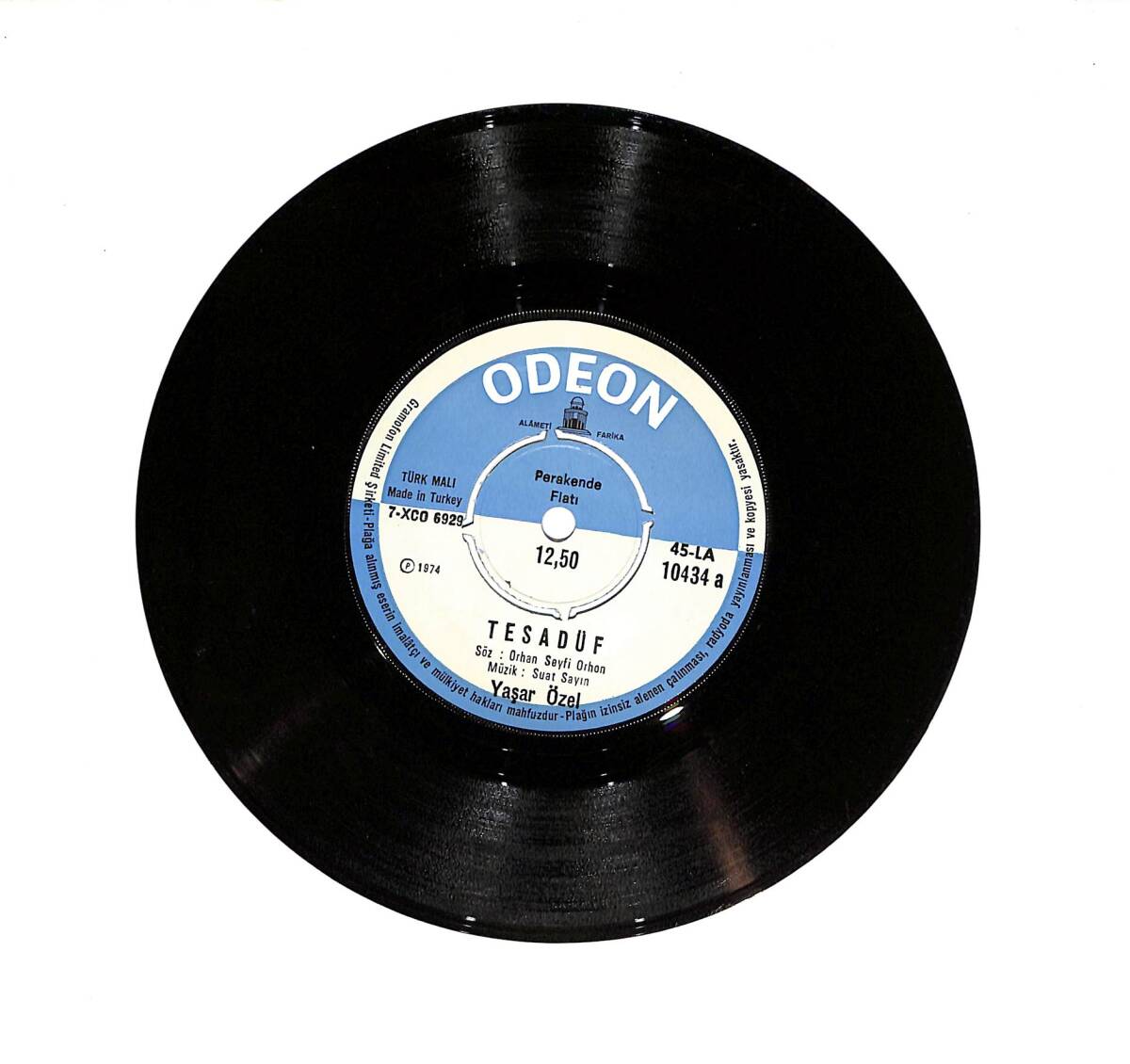 Yaşar Özel - Ol Ellerin / Tesadüf PLAK (10/8) PLK23536 - 2