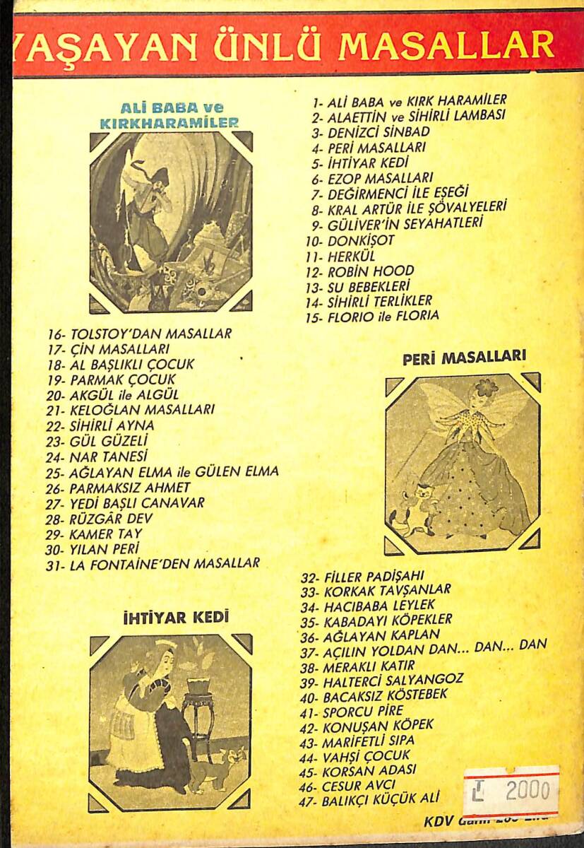 Yaşayan Ünlü Masallar - İhtiyar Kedi NDR100156 - 3