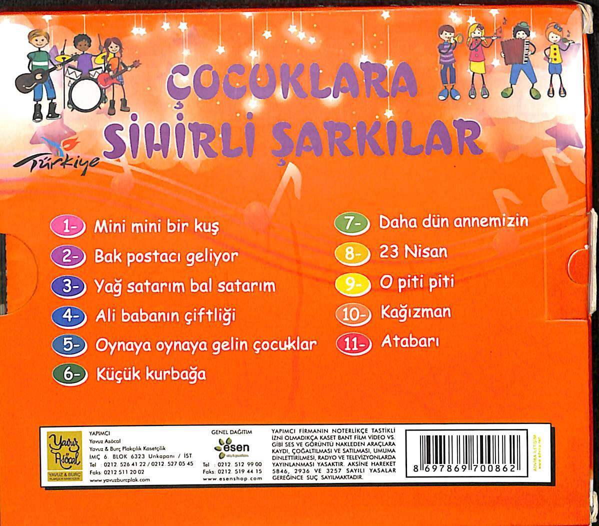 Yavuz Asocal - Çocuklara Sihirli Şarkılar CD (İkinci El) CD5641 - 2