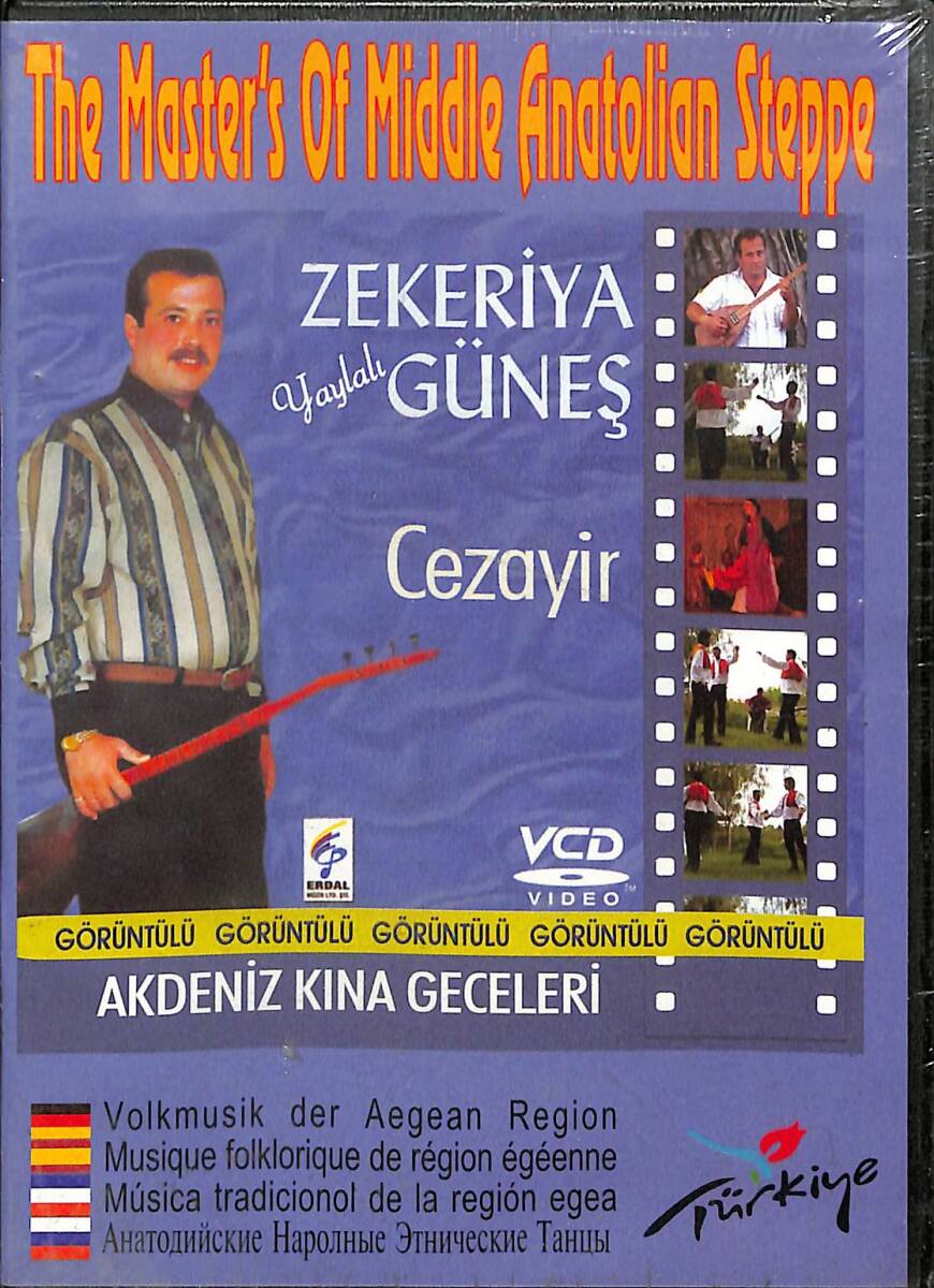 Yaylalı Zekeriya Güneş - Cezayir & Akdeniz Kına Geceleri Görüntülü VCD Video (Sıfır) DVD2909 - 1