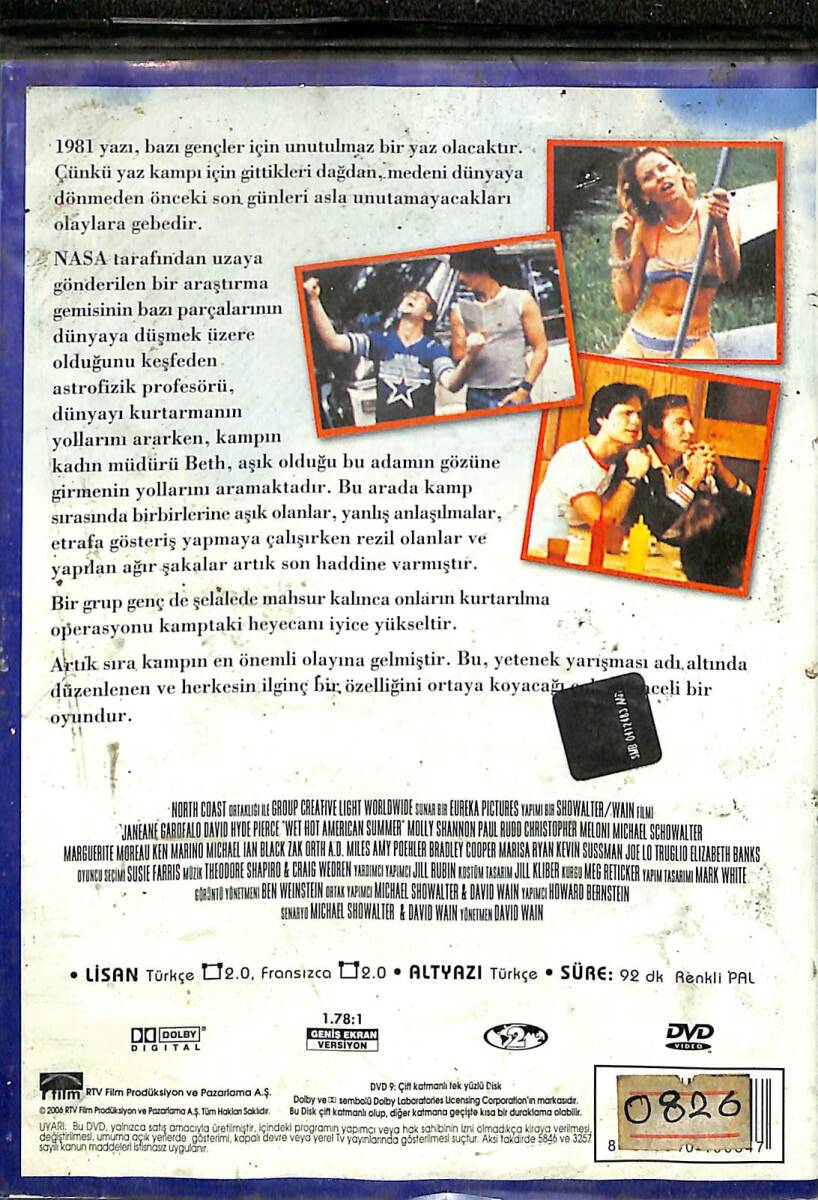 Yaz Kampında Curcuna - Wet Hot American Summer DVD (İkinci El) DVD2730 - 2