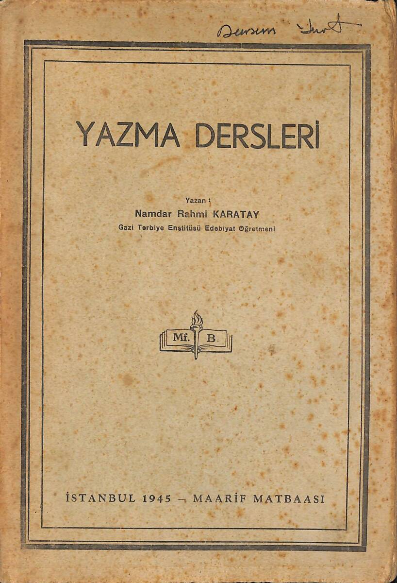 Yazma Dersleri NDR102058 - 1