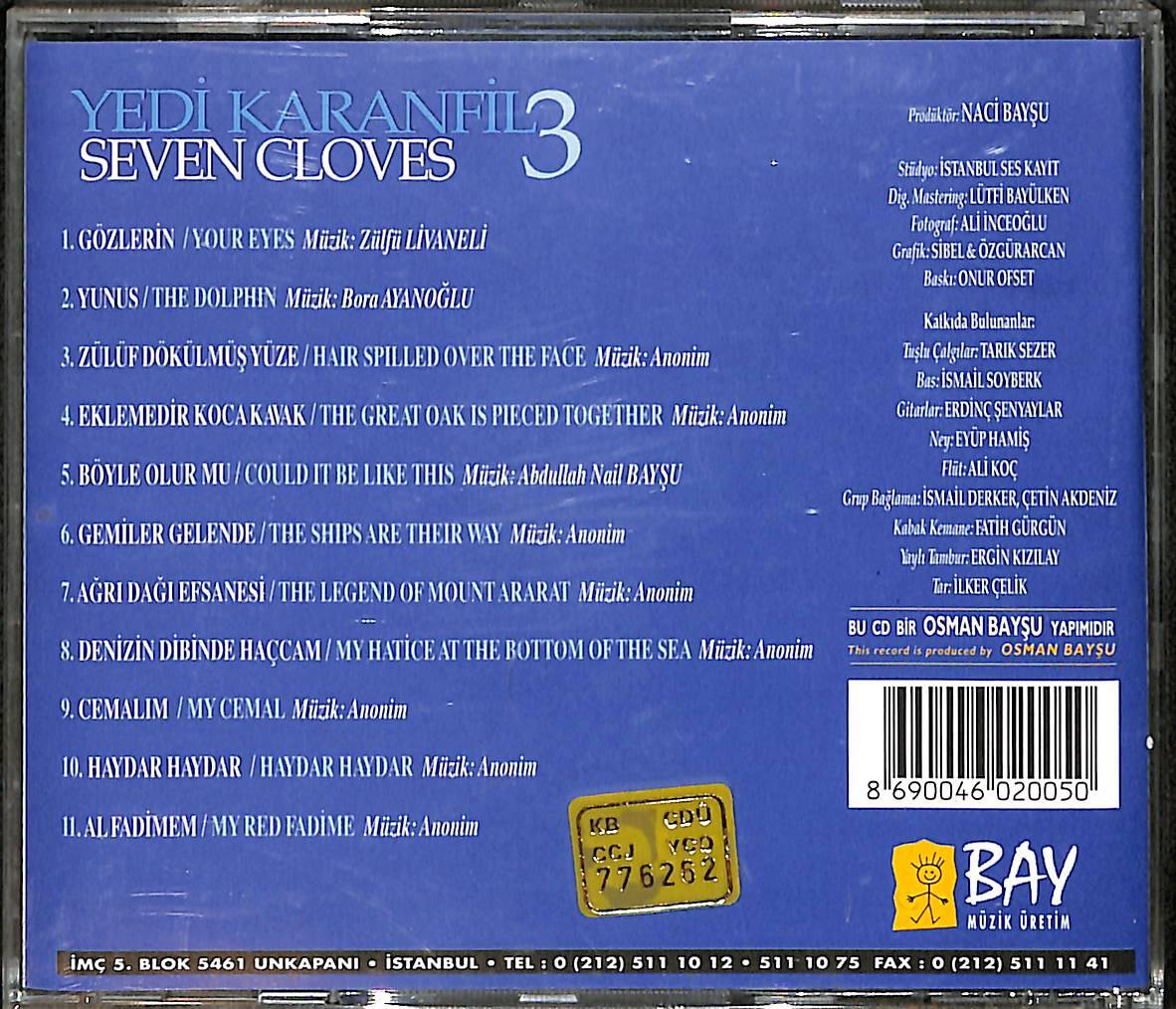 Yedi Karanfil 3 Seven Cloves CD (İkinci El) CD3834 - 2
