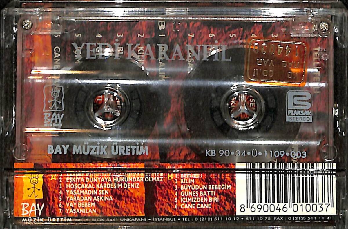 Yedi Karanfil - Enstrumantal Kaset (İkinci El) KST28455 - 2