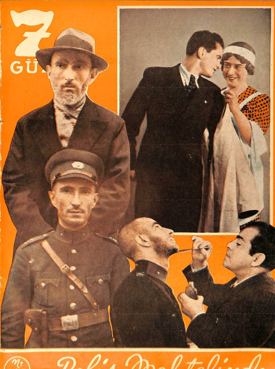 Yedigün Dergisi 1 Birinci Kanun 1937 No.247 Cilt: 10 - Çin Tiyatrosu - Polis Mektebi - Bitlis Valisi Rıfat Şahinbaş NDR93402 - 1