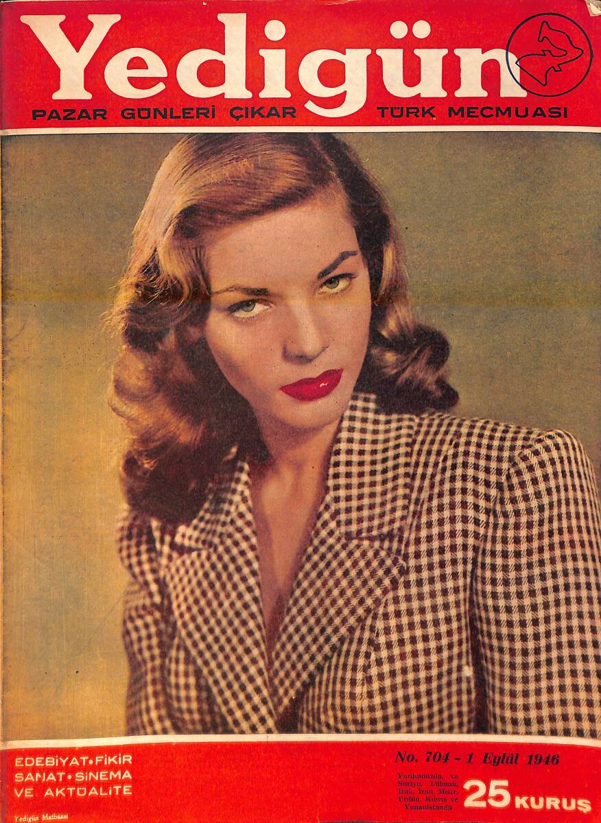 Yedigün Dergisi 1 Eylül 1946 No.704 - Truman Hususi Yatı İle Atlantiğe Açıldı - Yedek subay Okulu NDR95433 - 1
