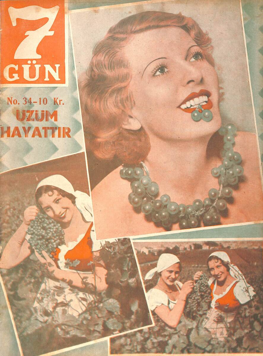 Yedigün Dergisi 1 Kasım 1933 No.34 - Mimar Şahin Naci Bey - Madam Desbordes Valmore - Çanakkale Abidesi NDR94604 - 1