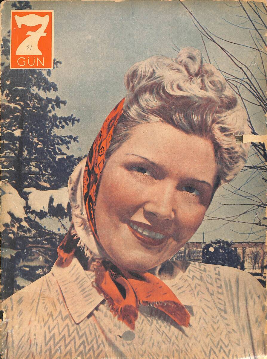 Yedigün Dergisi 1 Mart 1943 No.521 - Hüseyin Cahit Yalçın - Trablus - Tevfik Tuğrul - Kemal M. Altınkaya - Kanser Belası - Göz Hastalıkları NDR93585 - 1