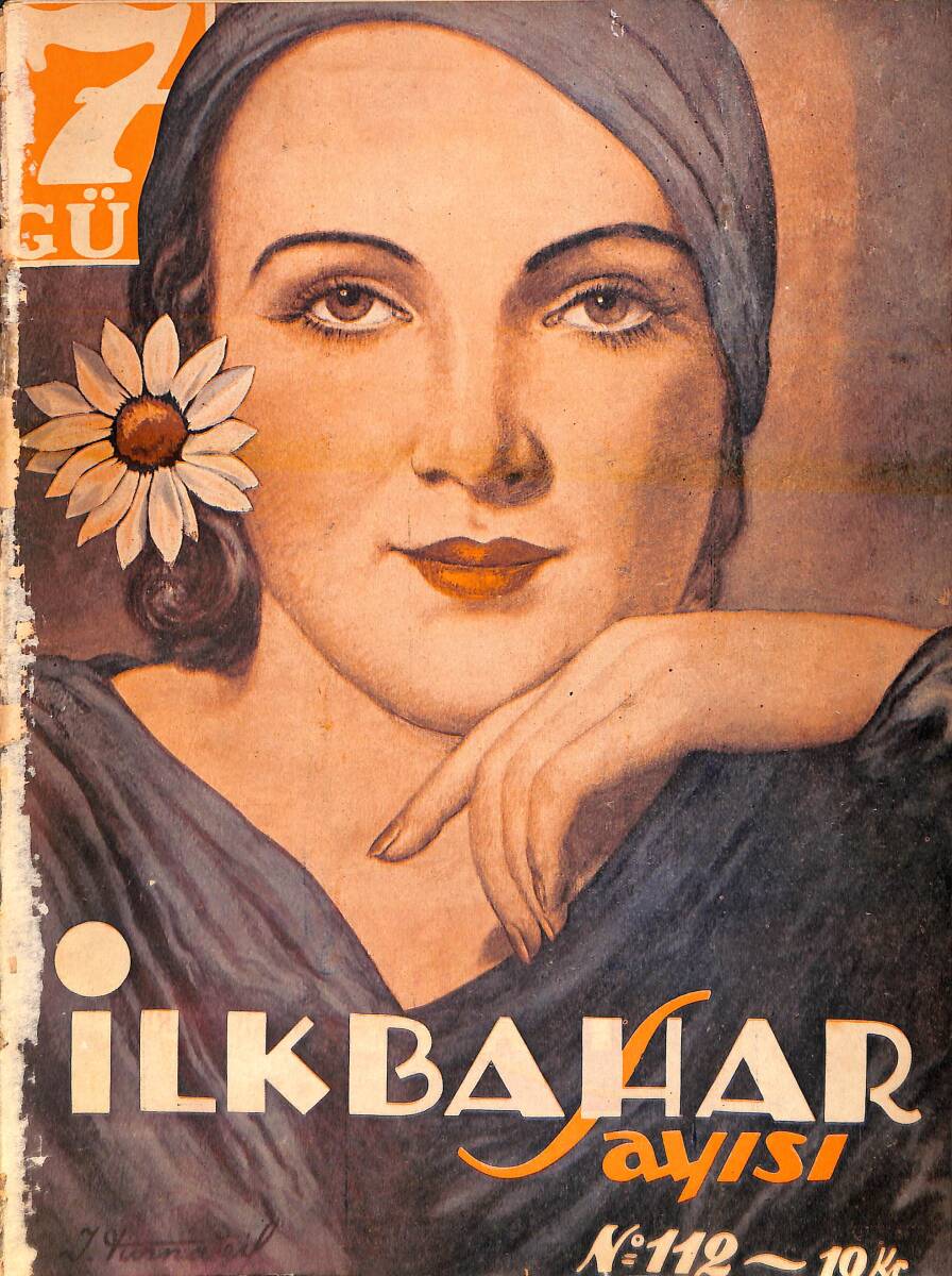 Yedigün Dergisi 1 Mayıs 1935 No.112 - Ercüment Ekrem Talu - Bayan Nezihe - Hüseyin Cahit Yalçın - Nurullah Ataç - Doktor Ali Rıdvan - İbrahim Alaettin NDR95407 - 1