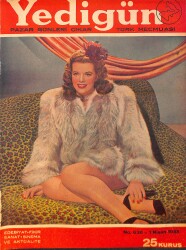 Yedigün Dergisi 1 Nisan 1945 No.630 - Hüseyin Cahit Yalçın - Nizamettin Nazif - Cemil Cahit - Hikmet Feridun Es NDR95110 - Gökçekoleksiyon