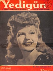 Yedigün Dergisi 10 Haziran 1945 No.640 - Prenses Elizabeth'in 18. Yıldönümü - Server İskit - Sabahattin Osman NDR95125 - Gökçekoleksiyon