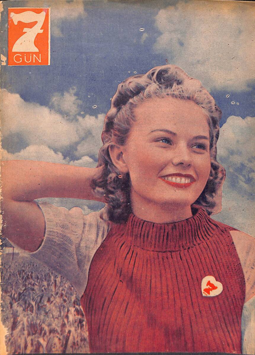 Yedigün Dergisi 10 Ocak 1944 No.566 - Kızılordu Avrupa Kapılarında - Dr. Nuri Ömer Ergene - Hikmet Feridun Es - Faruk Nafiz Çamlıbel NDR95674 - 1