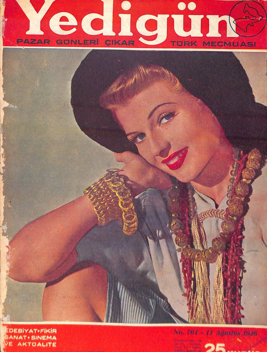 Yedigün Dergisi 11 Ağustos 1946 No. 701 - Milli Kalkınma Partisi Lideri Nuri Demirağ - Kerime Nadir - İlkokullar ve Kamplar NDR94584 - 1