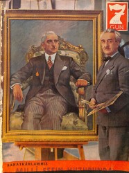 Yedigün Dergisi 11 Haziran 1940 No.379 - Ressam Ayetullah Sumer - Sanatkarlarımız Milli Şefin Huzurunda NDR95085 - Gökçekoleksiyon