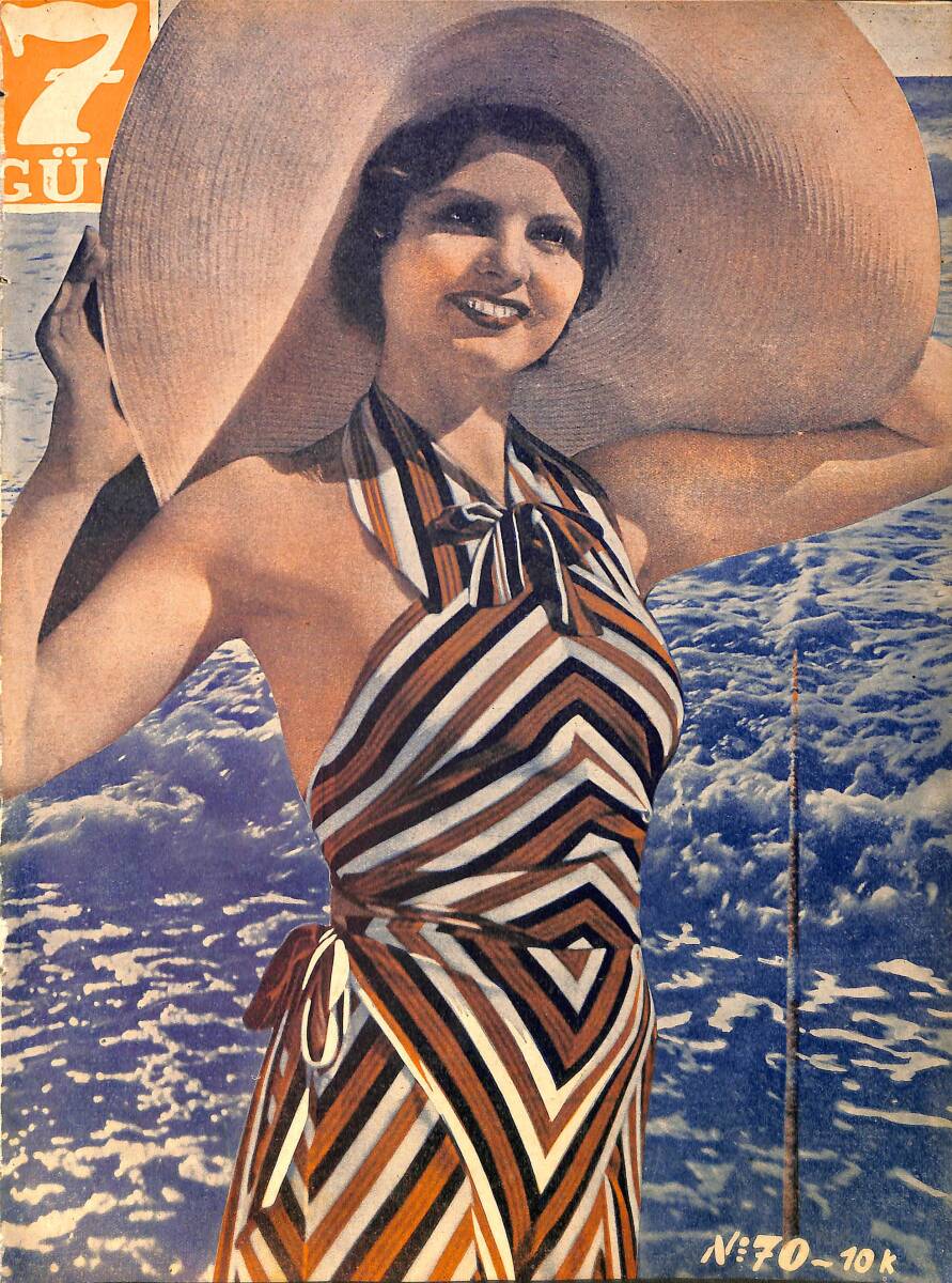 Yedigün Dergisi 11 Temmuz 1934 No.70 - Türklerde Spor ve Cambazlık - Sedat Simavi - Şair Leyla Hanımefendi NDR95069 - 1