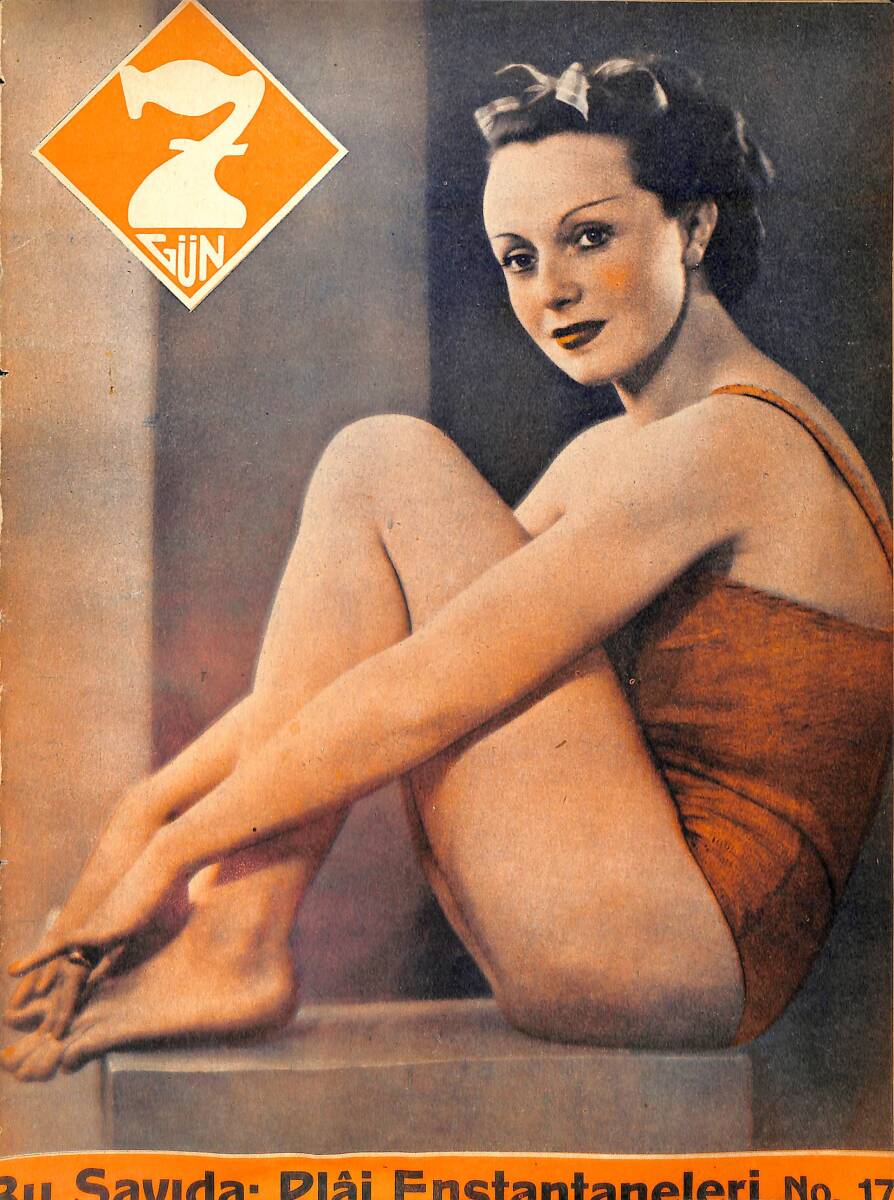 Yedigün Dergisi 12 Ağustos 1936 No.179 Cilt: 7 - İlk Olimpiyatlar - Alaettin Gövsa - Plaj Oyunları - Mahmut Yasari NDR93482 - 1