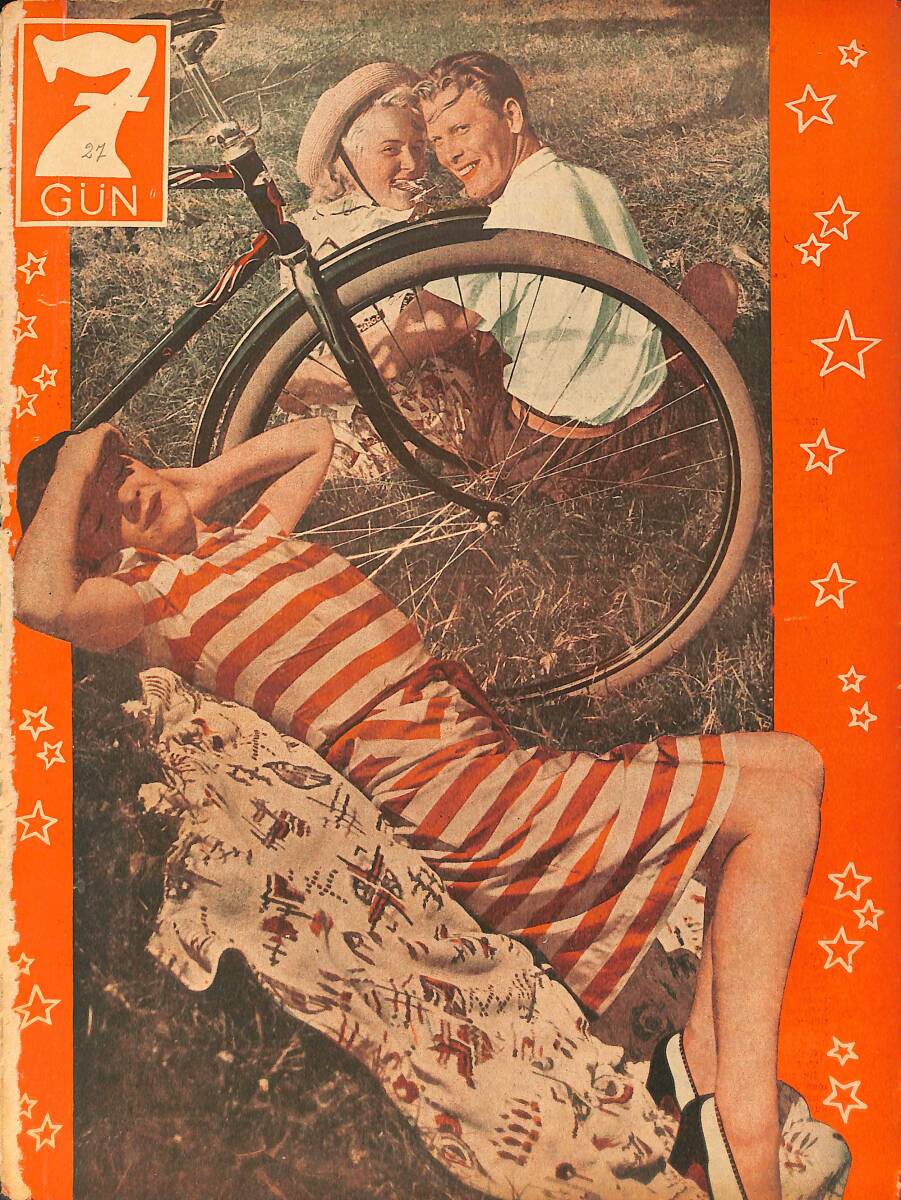 Yedigün Dergisi 12 Nisan 1943 No.527 - Tunus'ta ki Kanlı Savaşlar - Nihat Mesut - Tevfik Tuğrul - Ali Nusret Pulhan - Hikmet Feridun Es NDR93617 - 1
