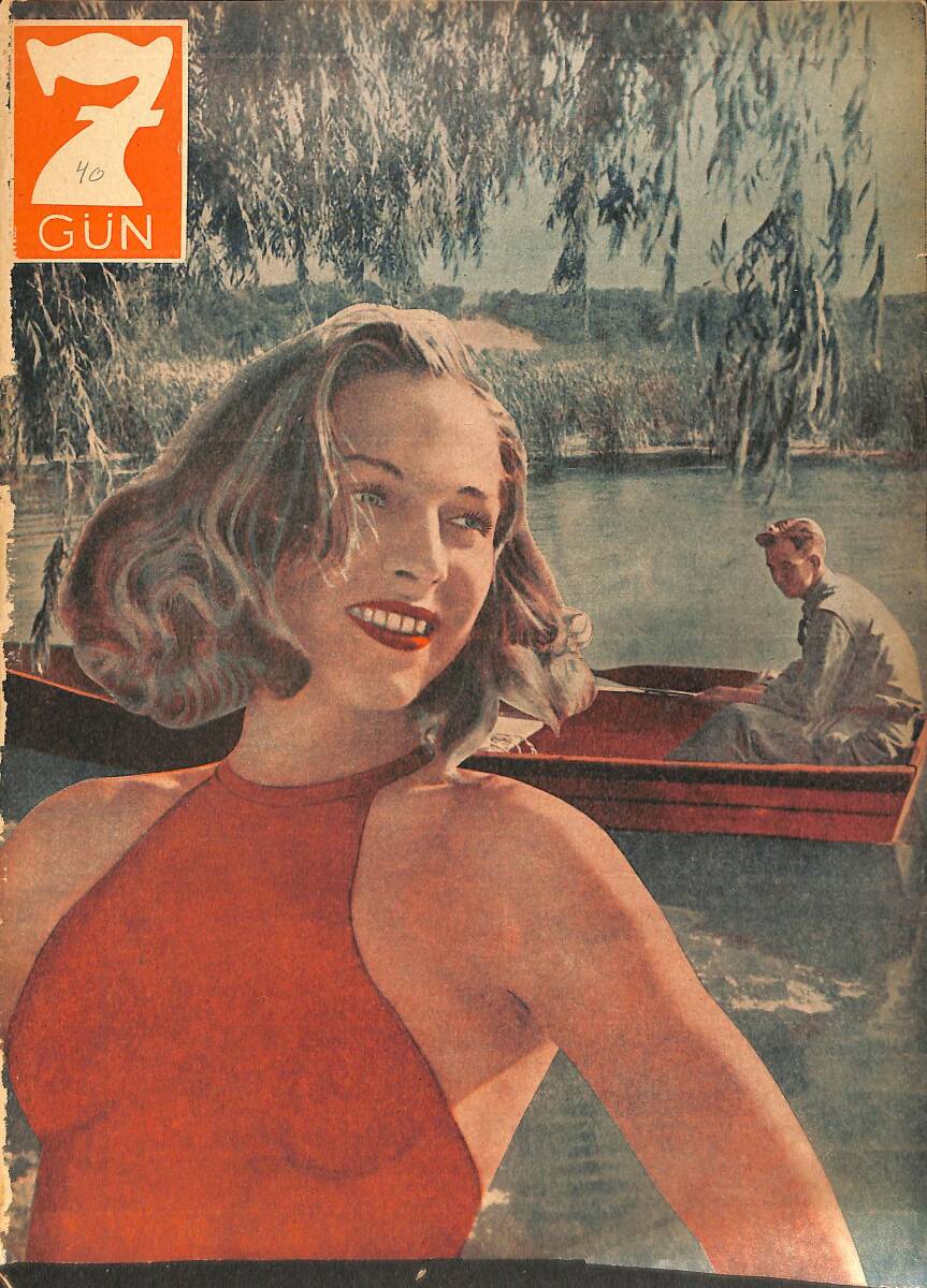 Yedigün Dergisi 12 Temmuz 1943 No.540 - Amerika Hava Üstlerindeki Üstünlüğü - Hüseyin Cahit Yalçın - Reşat Nuri Güntekin - DR. Nuri Ömer Ergene NDR93629 - 1