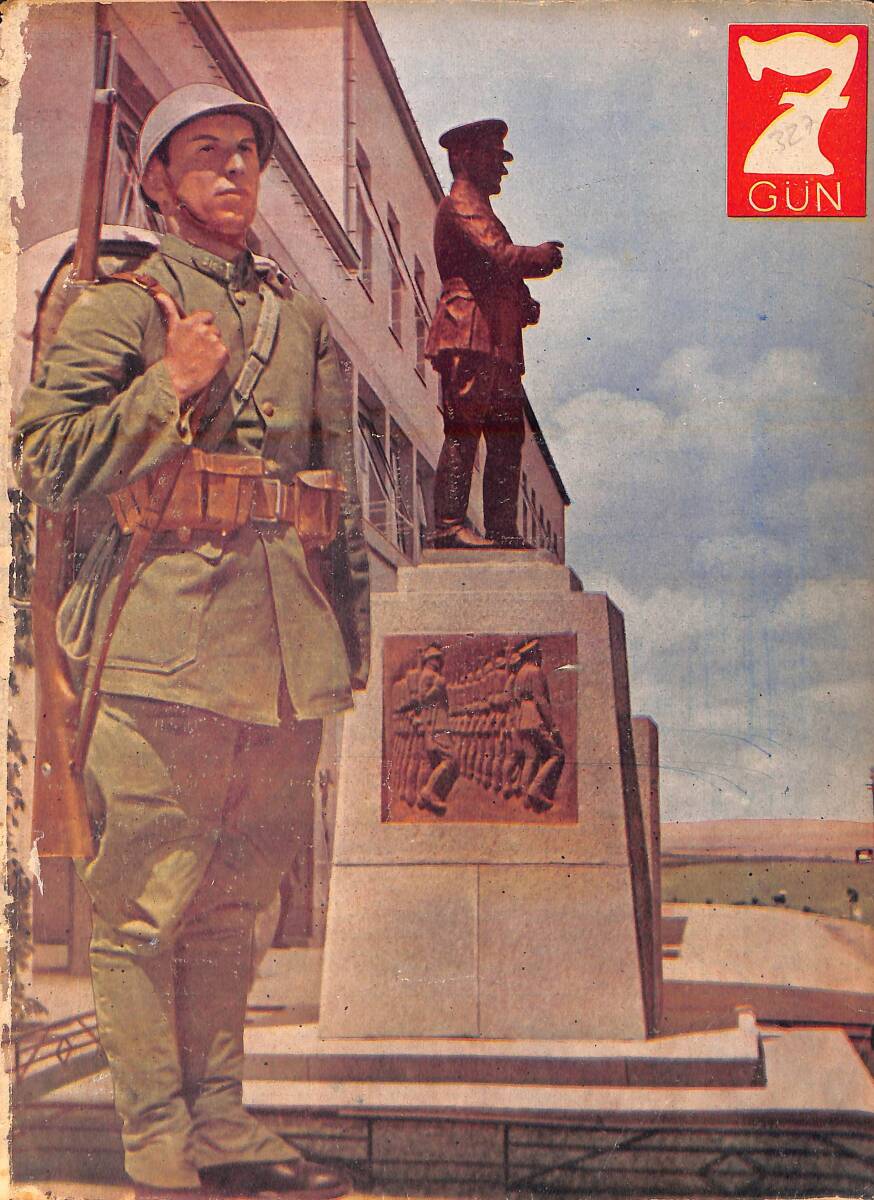Yedigün Dergisi 13 Haziran 1939 No.327 - Milli Şefimiz İsmet İnönü, Ankara'da Parti Kurultayında - Hüseyin Cahit Yalçın - Türklerde Resim - Hatay NDR95368 - 1