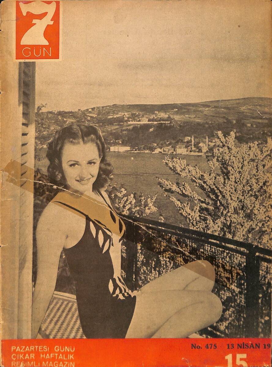 Yedigün Dergisi 13 Nisan 1942 No.475 - Yurtta Bahar Geldi - Şükrü Kaya - Halit Fahri Ozansoy - Aziz Nesin Hüseyin - Cahit Yalçın NDR93650 - 1