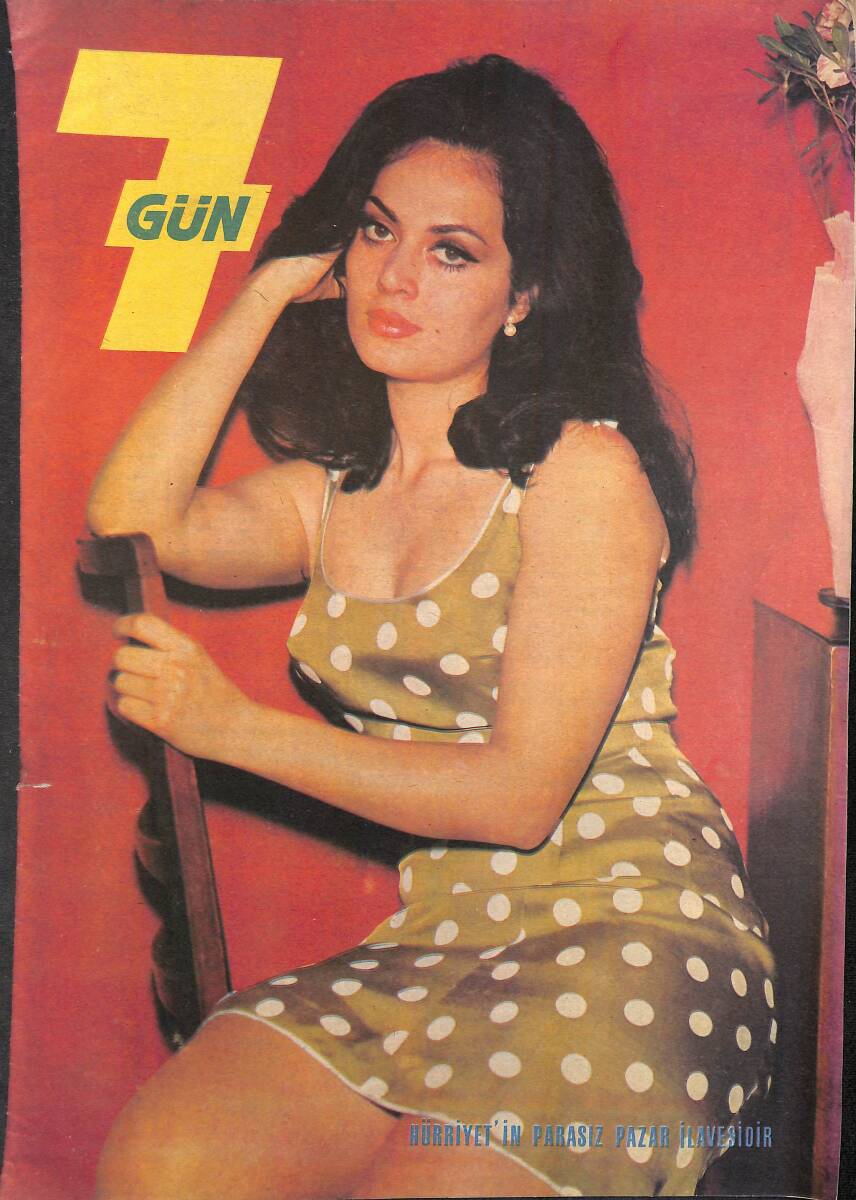 Yedigün Dergisi 13 Nisan 1969 Sayı: 20 - Taçsız Kraliçe Türkan Şoray - Osman Bölükbaşı - Suzan Sözen - Ercümant Kalmık NDR93337 - 1