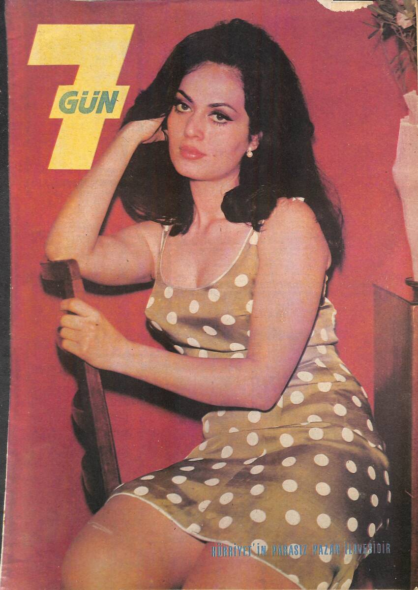 Yedigün Dergisi 13 Nisan 1969 Sayı: 20 - Taçsız Kraliçe Türkan Şoray - Osman Bölükbaşı - Suzan Sözen - Ercümant Kalmık NDR93340 - 1