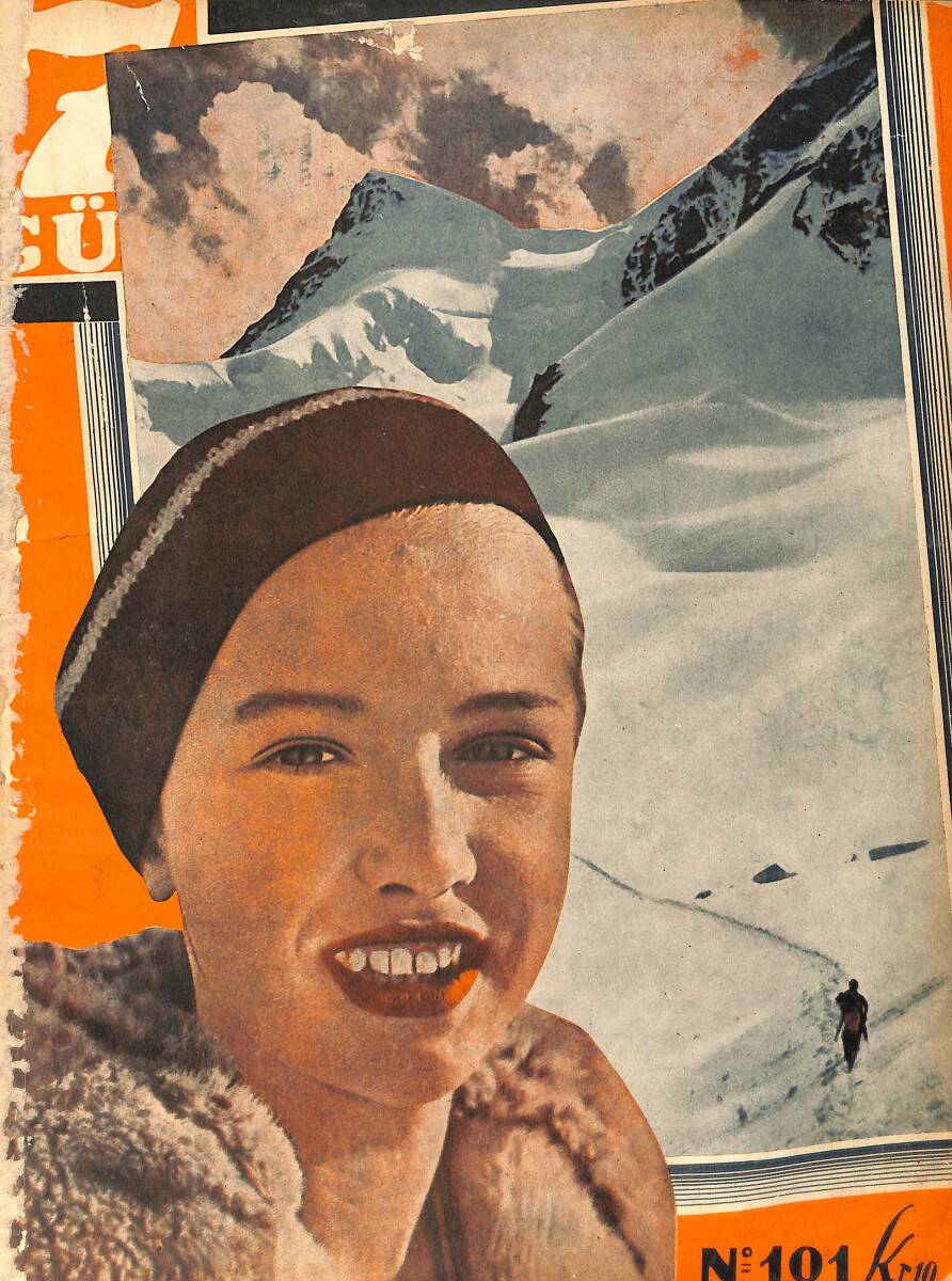 Yedigün Dergisi 13 Şubat 1935 No.101 - Hasan Ali - General Şükrü Nalli - İsmail Müştak - Kazım Nami - Hüseyün Cahit Yalçın NDR93581 - 1