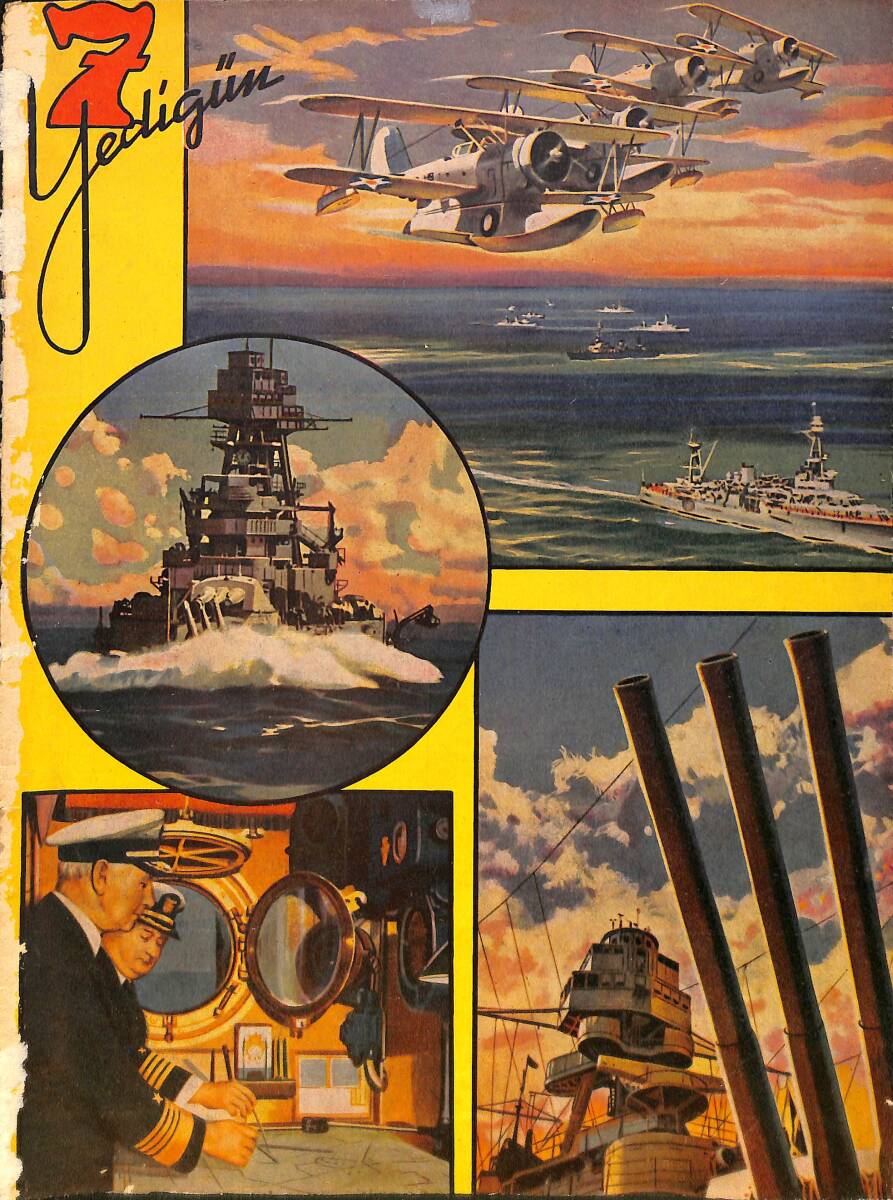 Yedigün Dergisi 14 Mayıs 1940 No.375 - Nasuhi Baydar - Yeni İstanbul'da Eski Esnaf - Deniz Harbinde Tayyare NDR95081 - 1