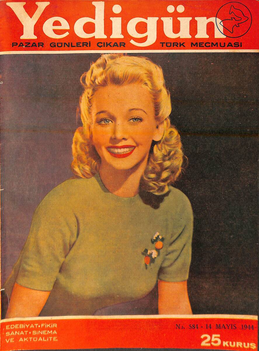 Yedigün Dergisi 14 Mayıs 1944 No.584 - Baha Tevfik Tansel - Rakım Çalapala - Faruk Nafiz Çamlıbel - Sadun G. Savcı NDR95657 - 1