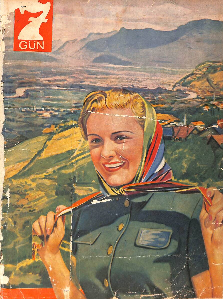 Yedigün Dergisi 15 Ağustos 1939 No.336 - Hüseyin Cahit Yalçın - Dahiliye Vekilimiz Faik Öztrak - Sabih Alaçam - İsmail Baykal NDR95361 - 1