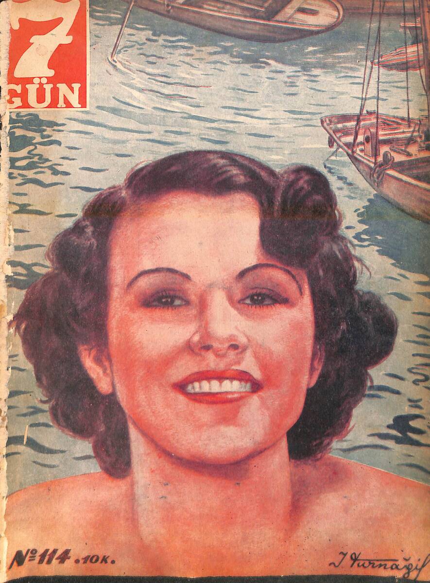 Yedigün Dergisi 15 Mayıs 1935 No.114 - Hüseyin Cahit Yalçın - İbrahim Alaettin Gövsa - Ömer Rıza - Mısırda 7 Gün - Kadircan Kaflı NDR95406 - 1