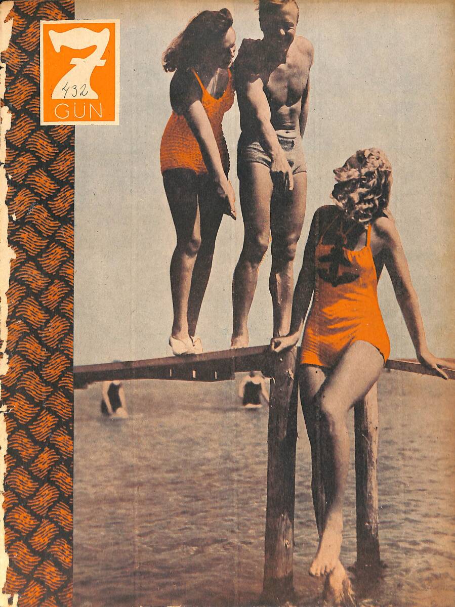 Yedigün Dergisi 16 Haziran 1941 No.432 - King George Zırhlısı - Nasıl Memur Oldum - Ahmet Haşim - Kenan Hulusi - İzmir Kız Sanat Okulu NDR93712 - 1