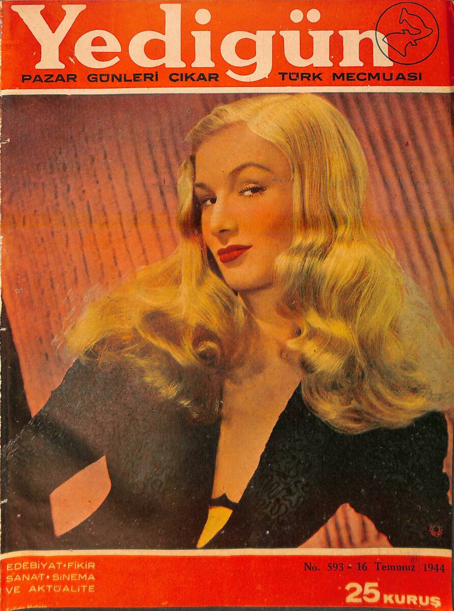 Yedigün Dergisi 16 Temmuz 1944 No.593 - Cemil Cahit Cem - Halikarnas Balıkçısı - İbrahim Alaettin Gövsa NDR95449 - 1