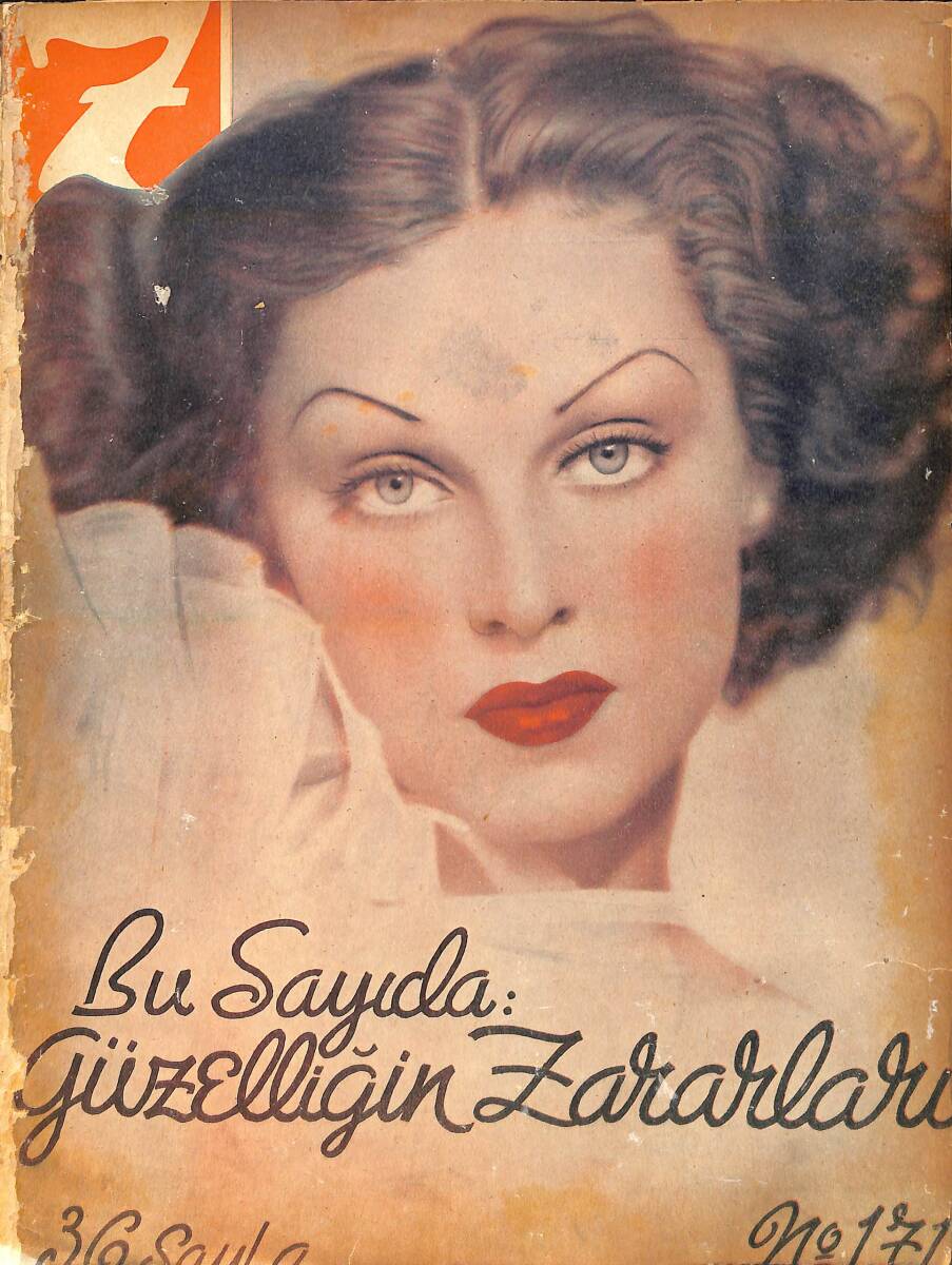 Yedigün Dergisi 17 Haziran 1936 No.171 Cilt: 7 - Babıali Caddesi - Mahmut Yasari - Ercüment Ekrem - Münih Fehim NDR93433 - 1