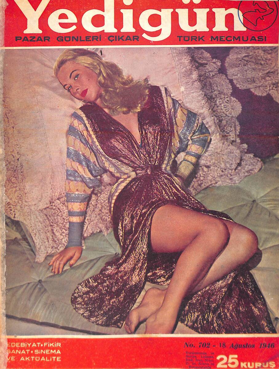 Yedigün Dergisi 18 Ağustos 1946 No. 702 - Mısır Kralı Majeste Faruk Yakında İstanbul'a Geliyor - Biz ve Boğazlar NDR94583 - 1