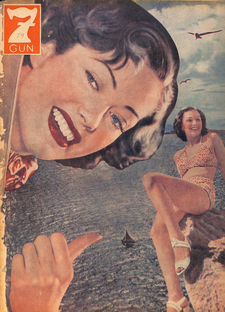 Yedigün Dergisi 18 Ekim 1943 No.544 - Mister Çörçil'in Tablosu - Meşhur Adamların Son Aşkları NDR93522 - 1