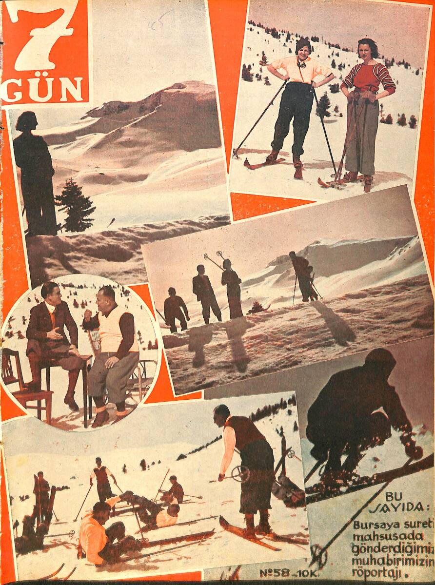 Yedigün Dergisi 18 Nisan 1934 No.58 - Dr. Mahmut Ata Beyin Evinde 3 Saat - Şair Nef'i ve Bayram Paşa NDR95075 - 1