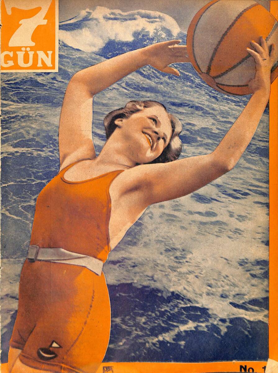 Yedigün Dergisi 19 Ağustos 1936 No.180 Cilt: 7 - Hindistan'da Çocuk Düğünleri - General Cevat Savaş Anılarını Anlatıyor - Halide Edip Adıvar NDR93481 - 1
