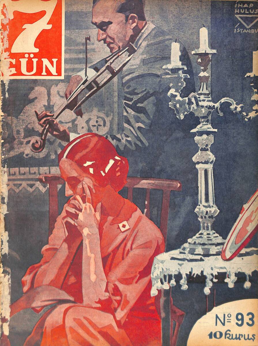 Yedigün Dergisi 19 Aralık 1934 No.93 - Köpeklerin Hastenesi - Naci Sadullah - Bay Niyazi, İzmir Gülle Şampiyonu - Hüseyin Cahit NDR93574 - 1