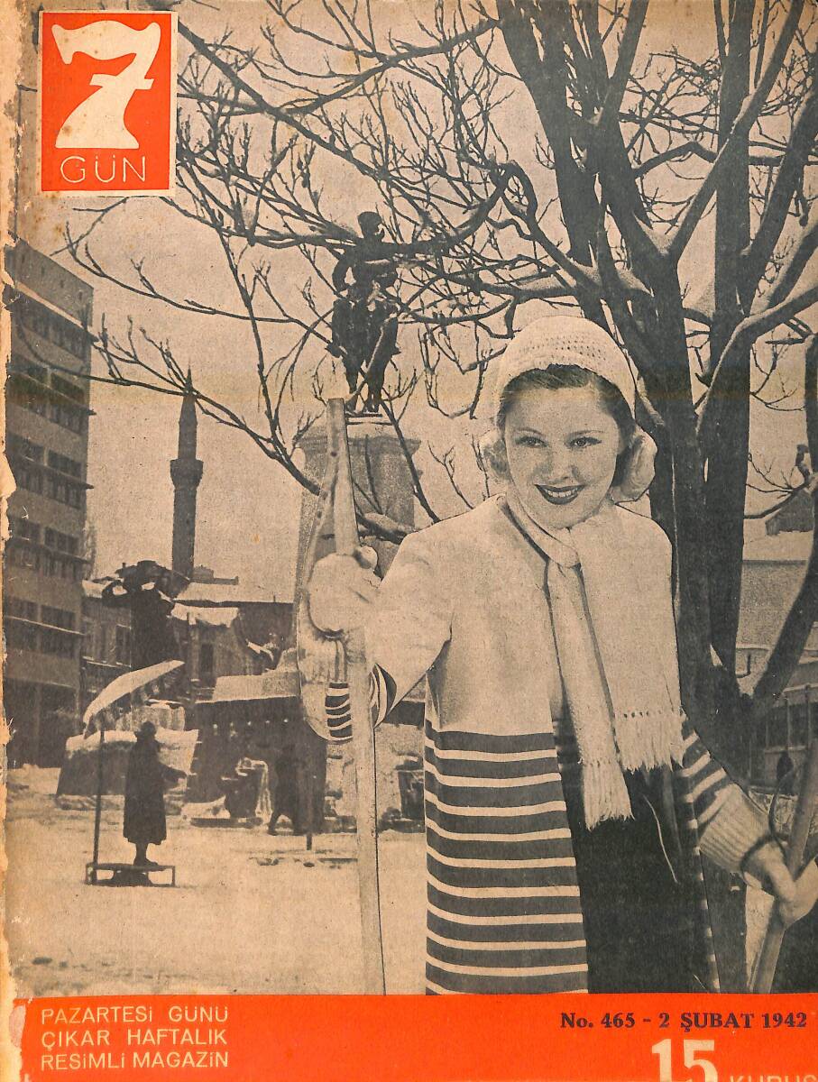 Yedigün Dergisi 2 Şubat 1942 No.465 - Singapur - İbrahim Alaettin Gövsa - Dr. Nuri Ömer Ergene NDR95138 - 1