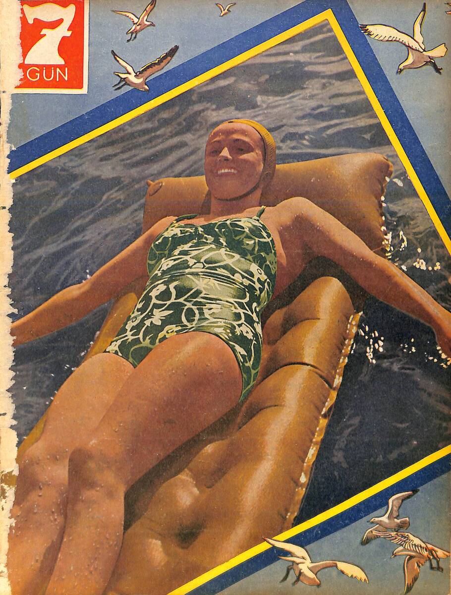 Yedigün Dergisi 2 Temmuz 1940 No.382 - Ertuğrul Şevket - Orhan Seyfi Orhun - Siyah Kaplanın Kazancı Çok Büyük NDR95088 - 1