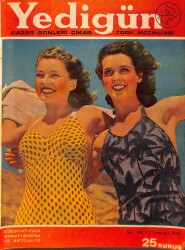 Yedigün Dergisi 2 Temmuz 1944 No.591 - Baha Tevfik Tansel - Faruk Nafiz Çamlıbel - Rakım G. Savcı - Ali Nusret Pulhan NDR95451 - Gökçekoleksiyon