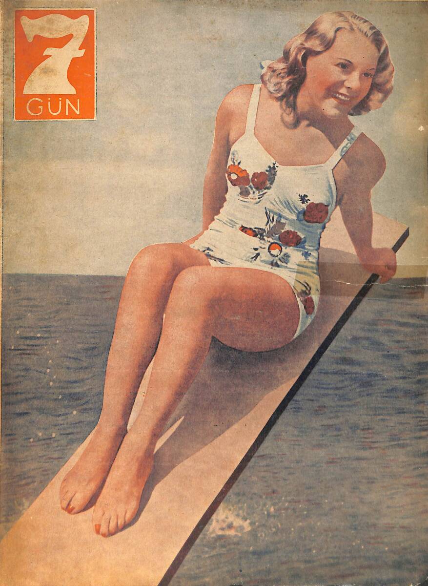 Yedigün Dergisi 20 Eylül 1943 No.550 - Amerika'nın Hava Üstünlüğü - Hikmet Feridun Es- Reşat Nuri Güntekin - Hüseyin Cahit Yalçın NDR93635 - 1