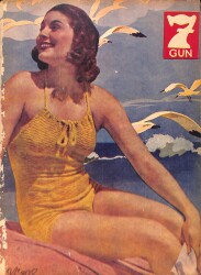 Yedigün Dergisi 20 Haziran 1939 No.328 - Berlin İntibaları Spor Sahasında - İzmir Enternasyonal Fuarı - Amerika'da Pulculuk NDR95367 - Gökçekoleksiyon