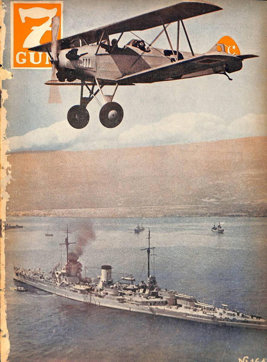 Yedigün Dergisi 29 Nisan 1936 No.164 Cilt: 7 - Hüseyin Hilmi Paşa - Kadıköy A.K.S Mektebinde 1 Saat - Japonya'nın 3 Derdi NDR93440 - 1
