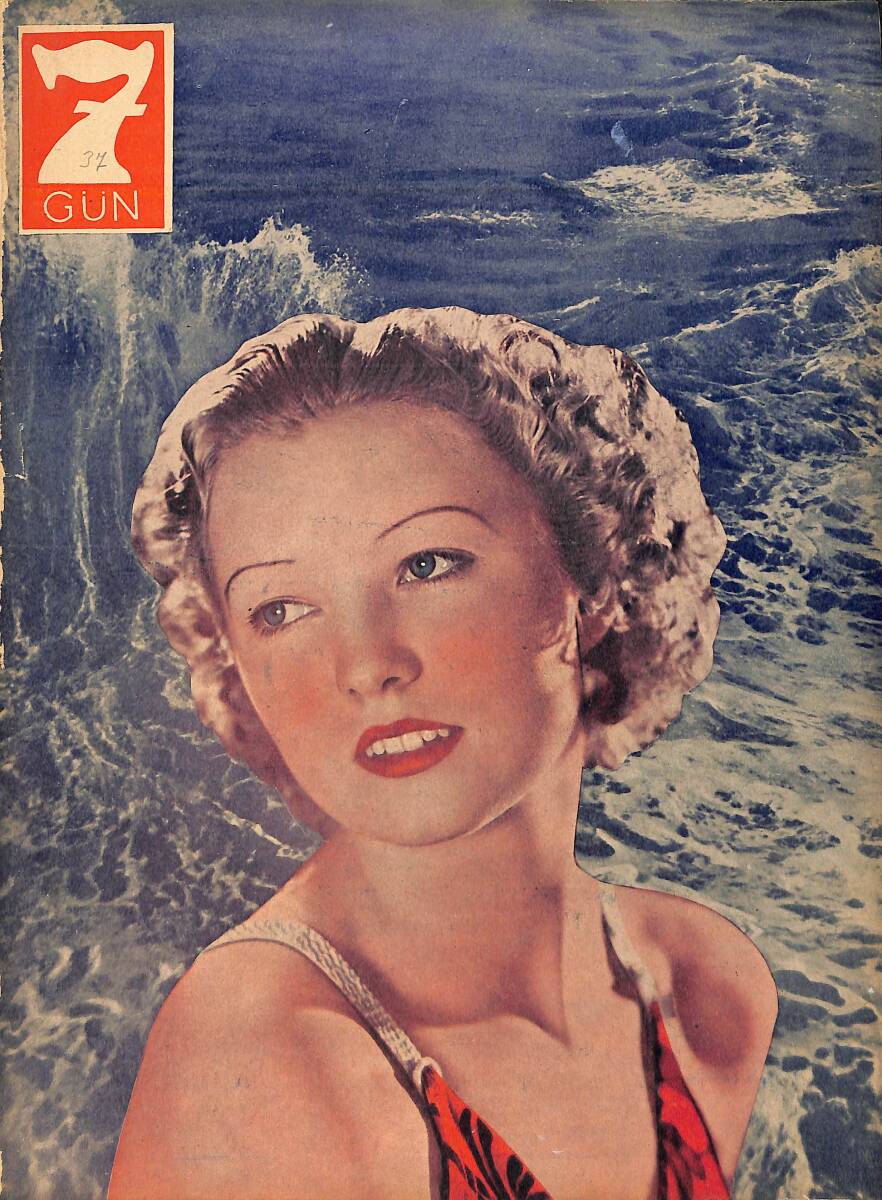 Yedigün Dergisi 21 Haziran 1943 No.537 - Akdeniz Savaşı - Reşat Nuri Güntekin -Hikmet Feridun Es - Baha Tevfik Tansel - Hüseyin Cahit Yalçın NDR93626 - 1