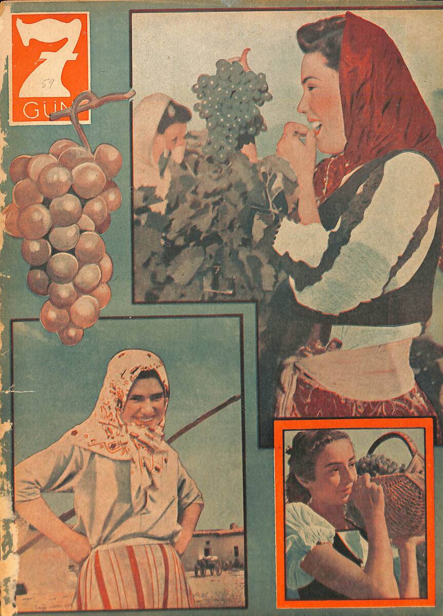 Yedigün Dergisi 22 Kasım 1943 No.559 - Komşumuz Lübnan - Sinema Yıldızı Nasıl Doğar Nasıl Yaşar Dümbüllü İsmail-Feridun Fazıl Türbentçi - Sadri Ertem NDR93519 - 1