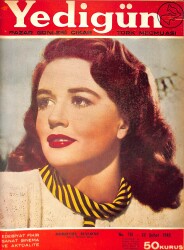 Yedigün Dergisi 22 Şubat 1948 No.781 - Kapak: Dorothy Malone - İngiliz Milli Takımın Kalecisi Uçak Kaleci 