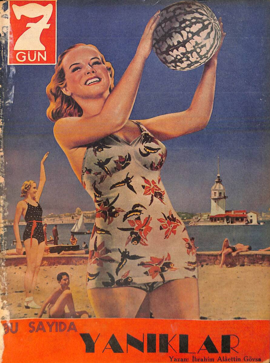 Yedigün Dergisi 23 Temmuz 1940 No.385 - Ankara ve Harp - Nurullah Ataç - Fransız İhtilali İstanbul'da NDR95090 - 1